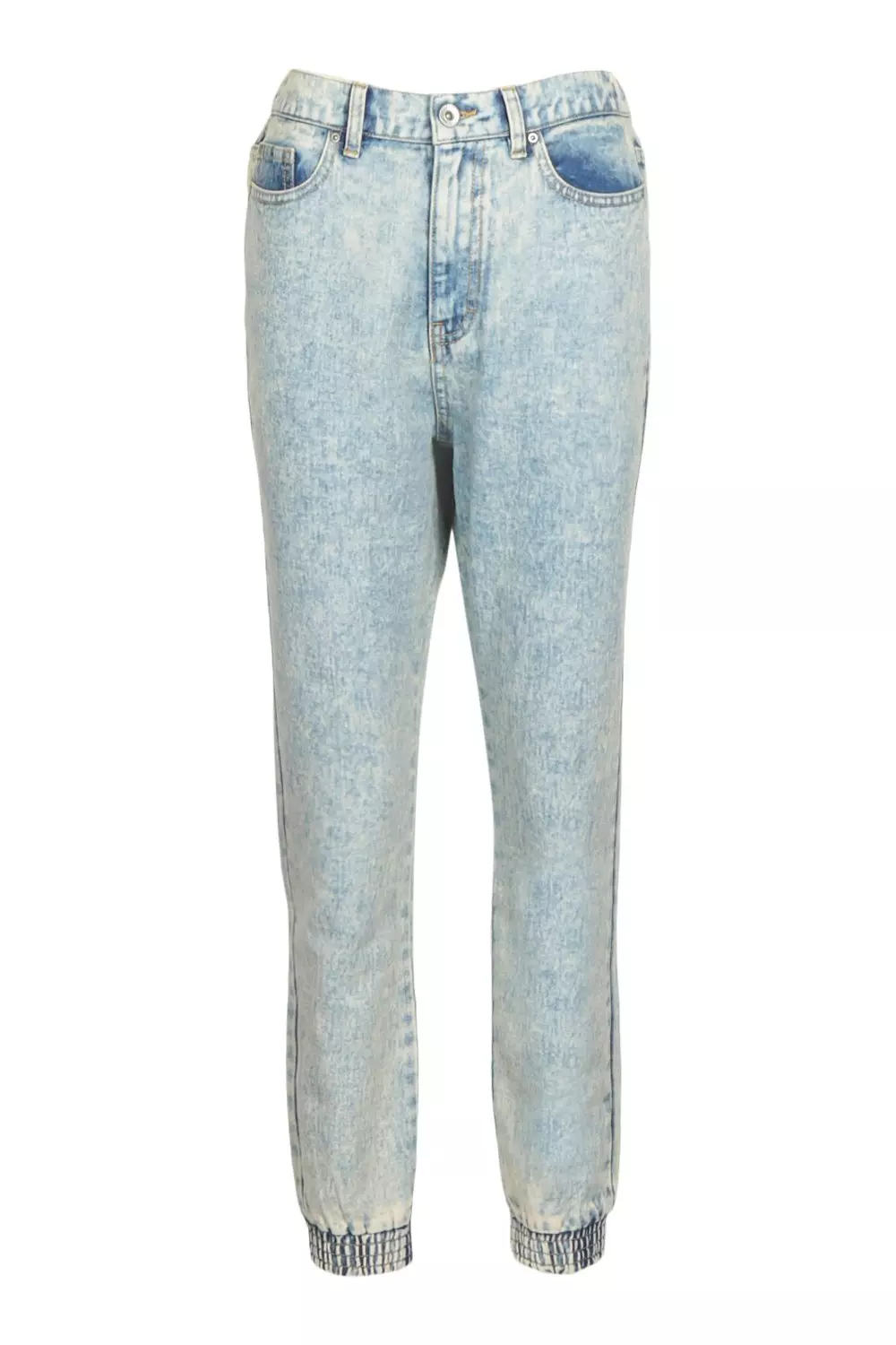 Acid wash denim online joggers